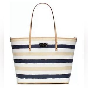 Kate spade bondi striped tote diaper bag